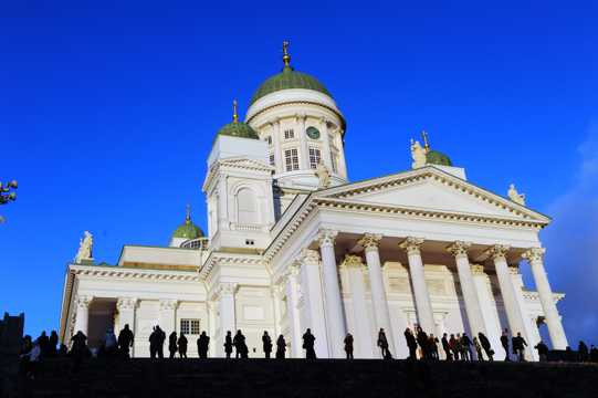 芬兰赫尔辛基大教堂建筑光景图片