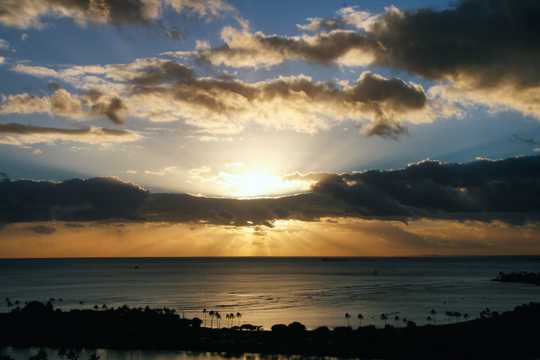 夏威夷檀香山景象图片