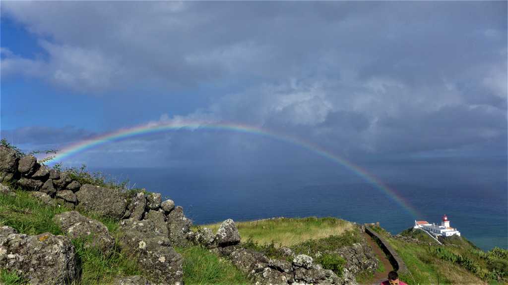 亚速尔群岛彩虹图片