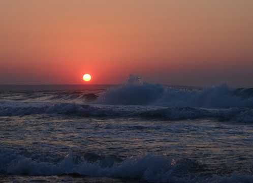 希腊克里特岛日落图片