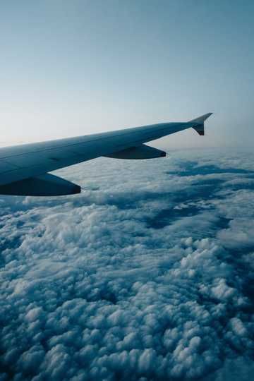飞机上的云海图片