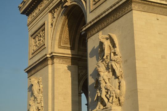 法国巴黎凯旋门建筑景象