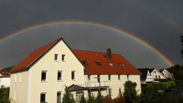 雨后的彩虹图片