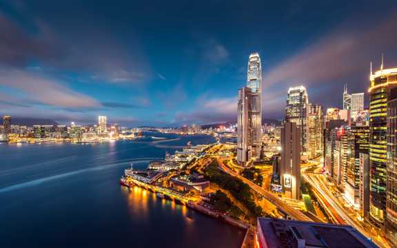 漂亮的香港夜景图片