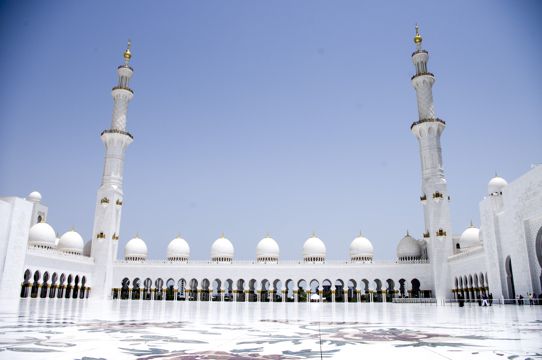 阿联酋阿布扎比清真寺建筑风光图片