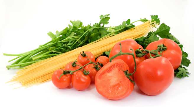 西红柿与意大利面图片