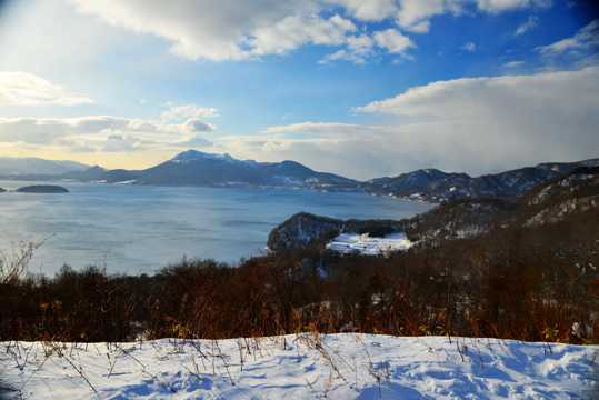 日本北海道洞爷湖图片