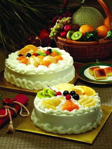水果奶油生日蛋糕图片