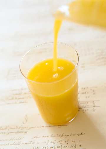 营养的橙汁