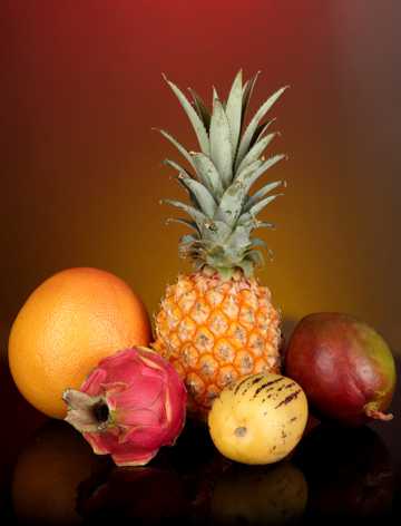 新鲜的热带水果图片