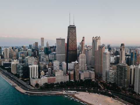 美国芝加哥都市景色图片