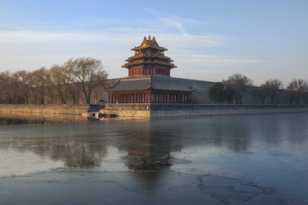 北京紫禁城角楼建筑风光图片