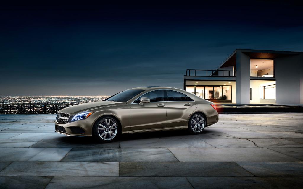 CLS,Coupe,豪宅,城市,黄金,奔驰,奔驰