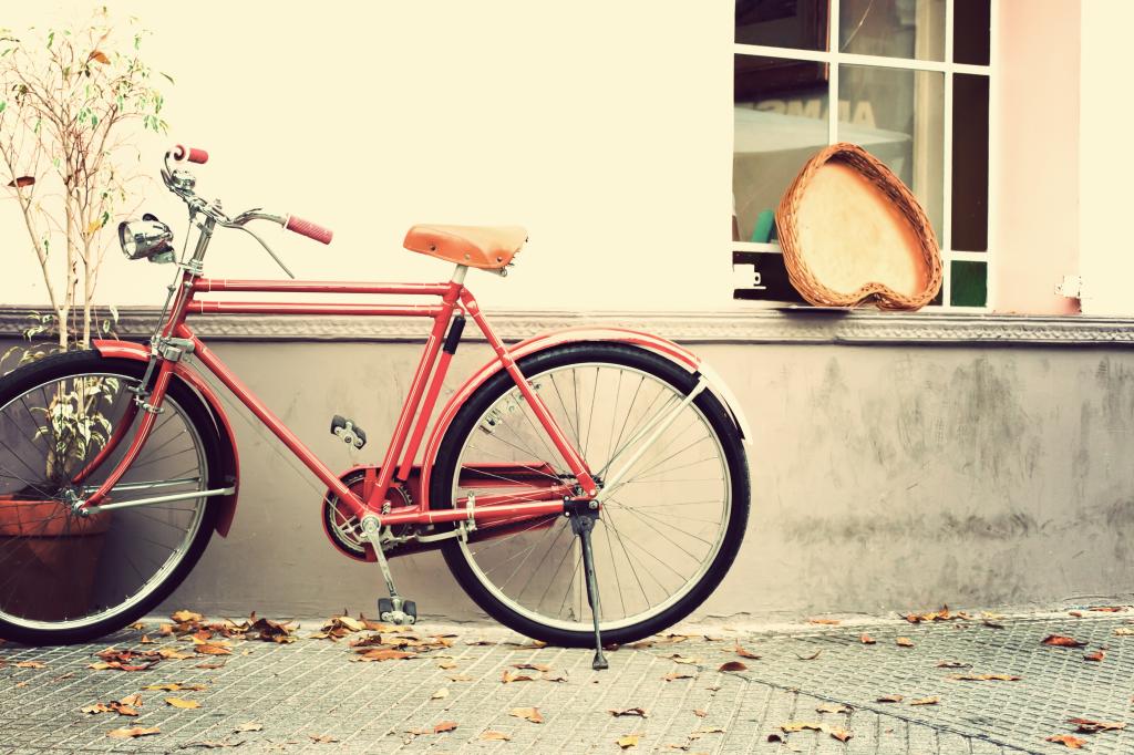 复古,自行车,心,爱,心,浪漫