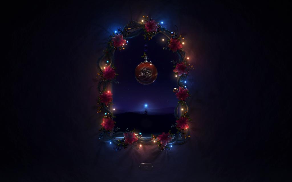 加兰,云杉,窗口,艺术,圣诞节,灯,树,新年,球,晚上,内维尔Dsouza,圣诞节