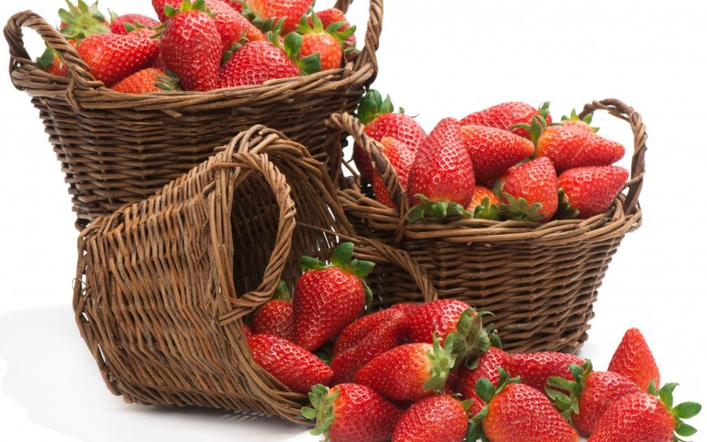 壁纸草莓,草莓,篮子,新鲜浆果,新鲜浆果,篮子