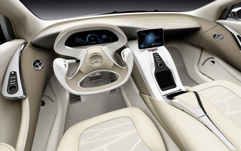 梅赛德斯 - 奔驰,概念,艺术,白色,汽车,超级跑车,背景,里面,奔驰