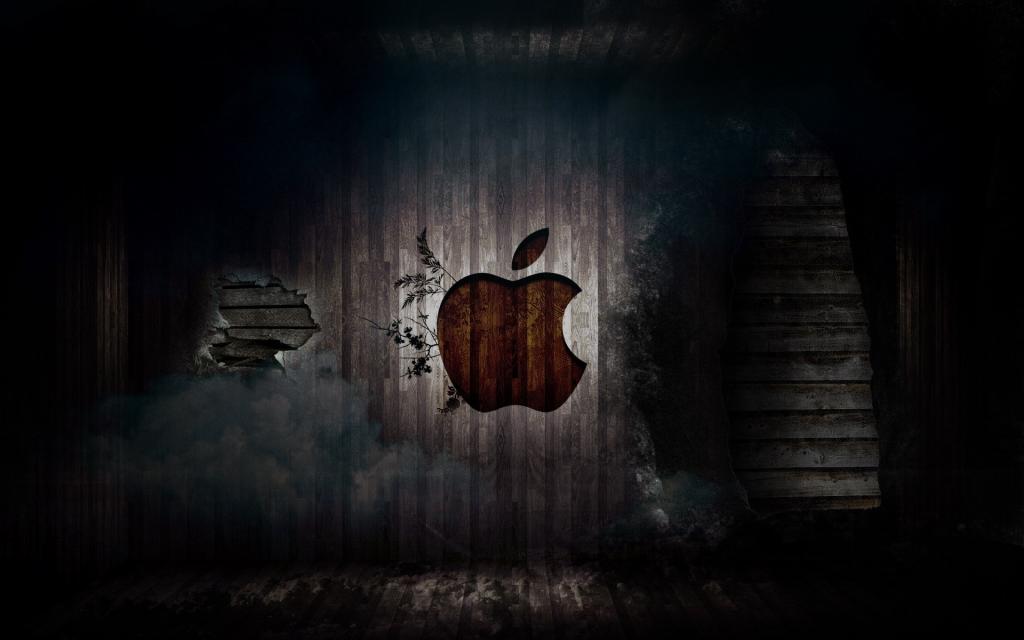 苹果,苹果,mac,墙,标志