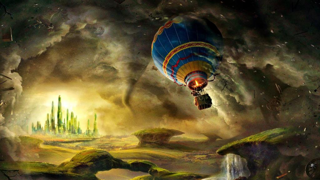 气球,詹姆斯·佛朗哥,塔,残骸,奥兹伟大和强大,龙卷风,希望,飞行,冒险,...