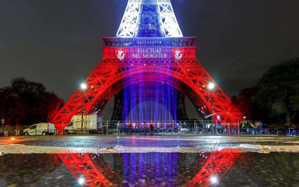灯,油漆,光,反射,法国,巴黎,埃菲尔铁塔