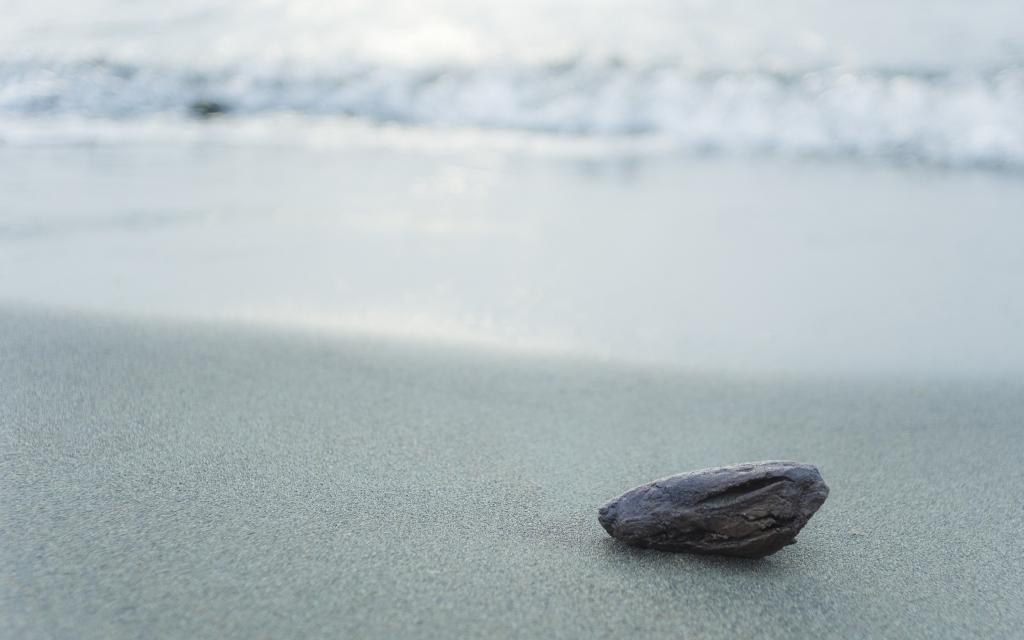 宏,灰色,冷静,自然,岸,沙滩,沙,海,波浪,水,石头,银