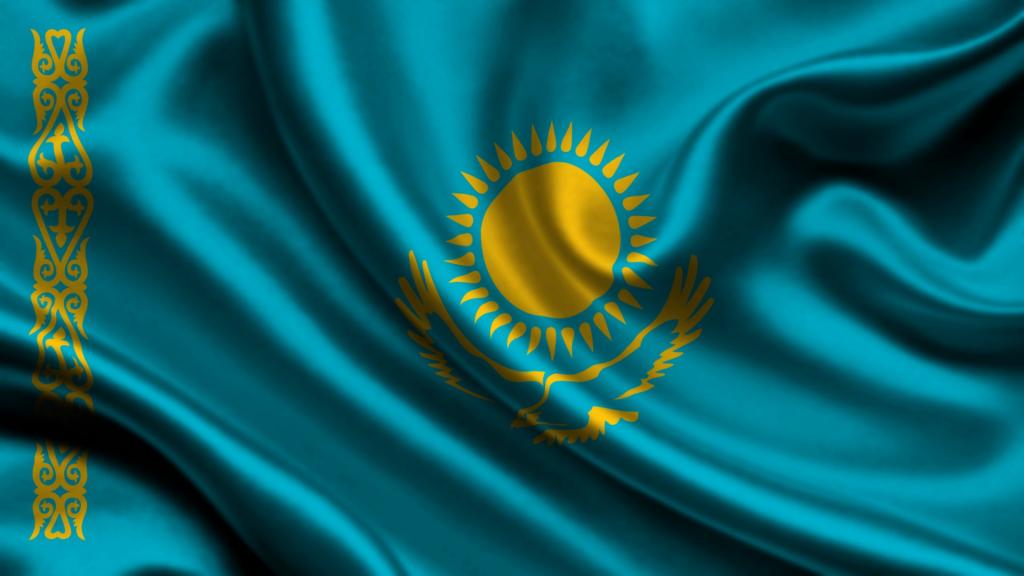 哈萨克斯坦国旗 壁纸图片