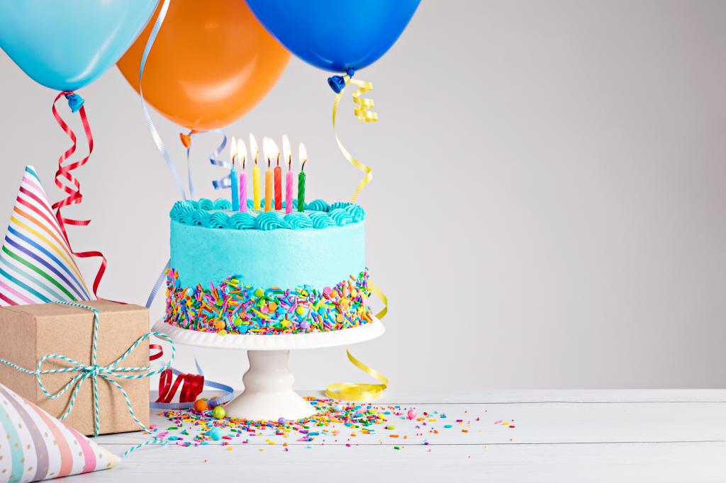 蛋糕,生日,蛋糕,蜡烛,丰富多彩,庆典,装饰,生日快乐,气球