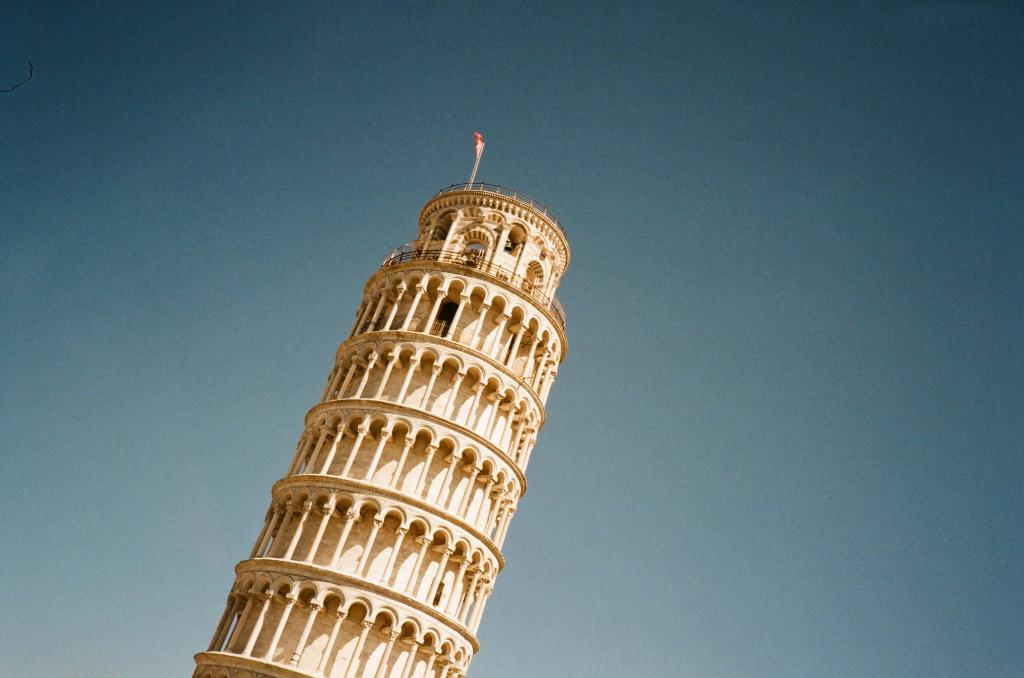 意大利地标建筑比萨斜塔