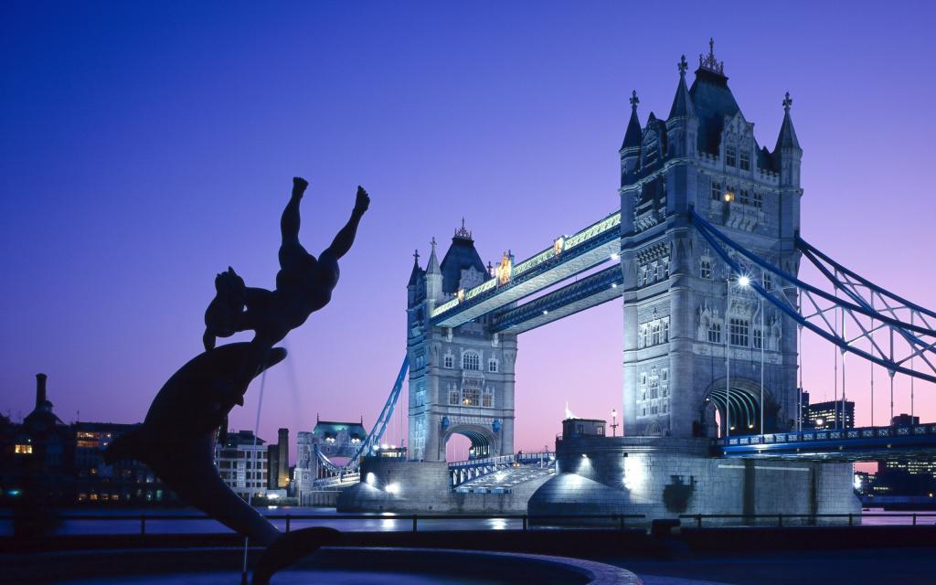 灯,伦敦,桥,暮光之城,喷泉,英国,伦敦,日落,家,塔桥,英国,喷泉,暮光之城,...