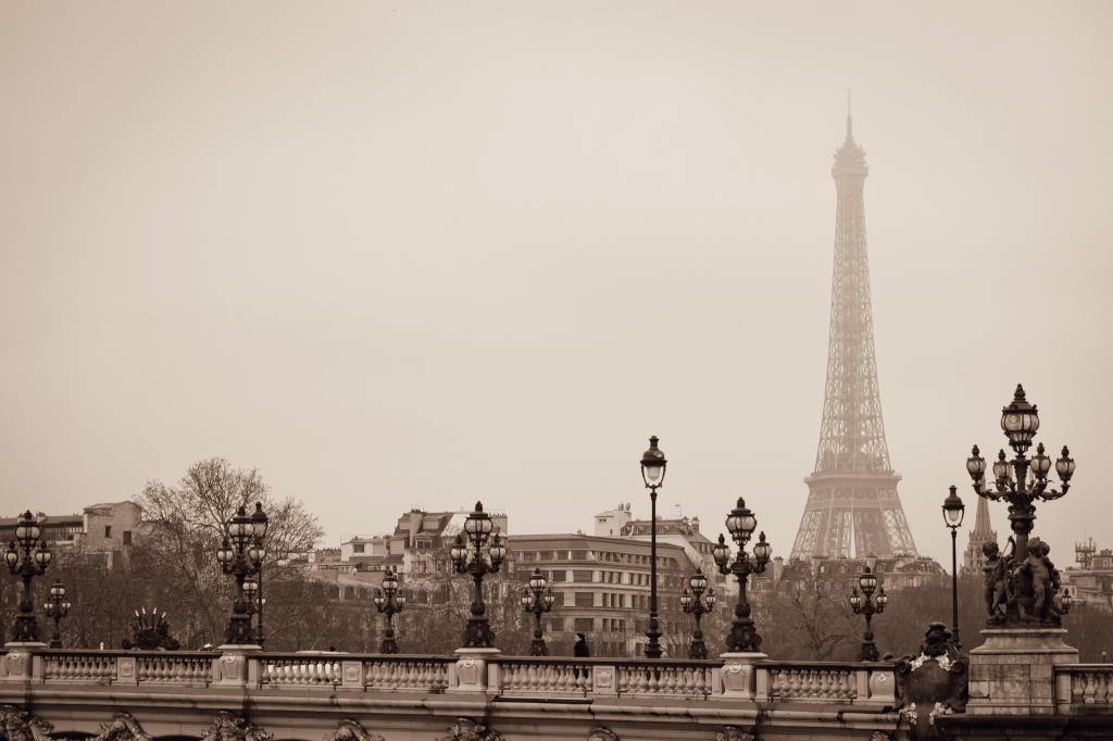 桥,法国,巴黎,法国,建筑,埃菲尔铁塔,拉埃菲尔铁塔,城市,巴黎,灯,蓬...