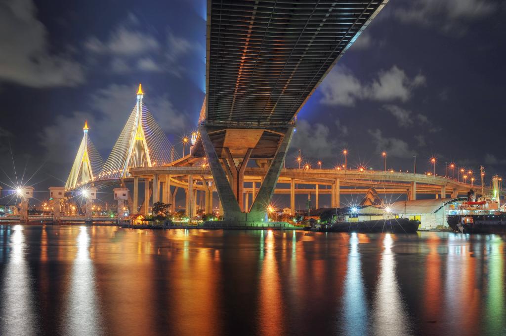 建筑桥梁摄影,曼谷高清壁纸