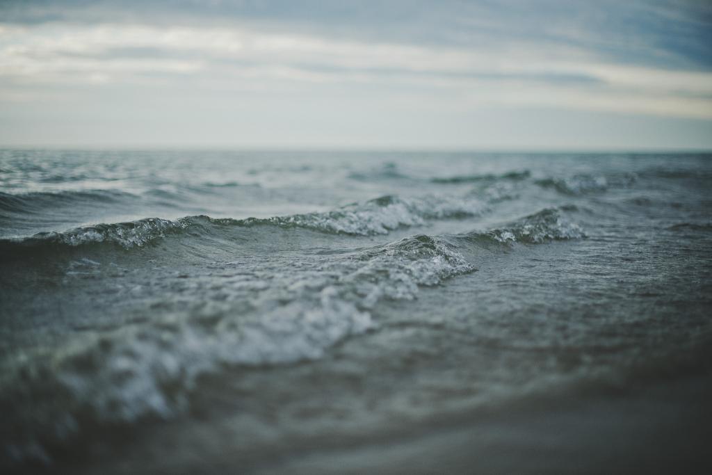 海,波浪,地平线
