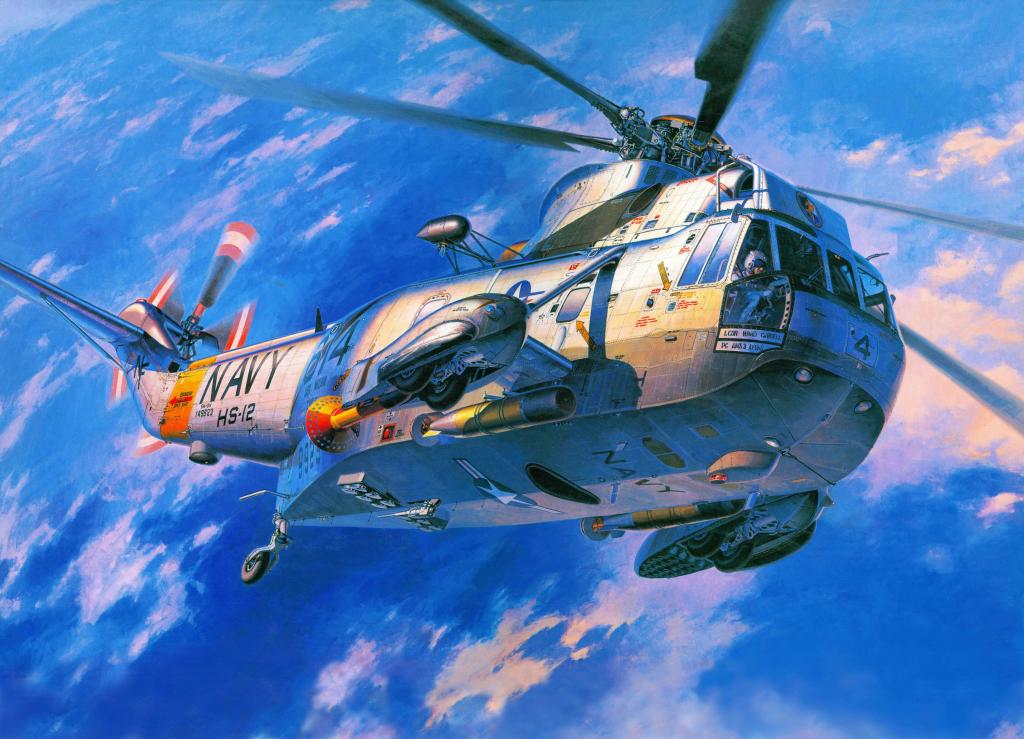 国王,S-61-SH-3,艺术,海洋,美国,西科斯基,海军,西科斯基,运输,直升机,反潜