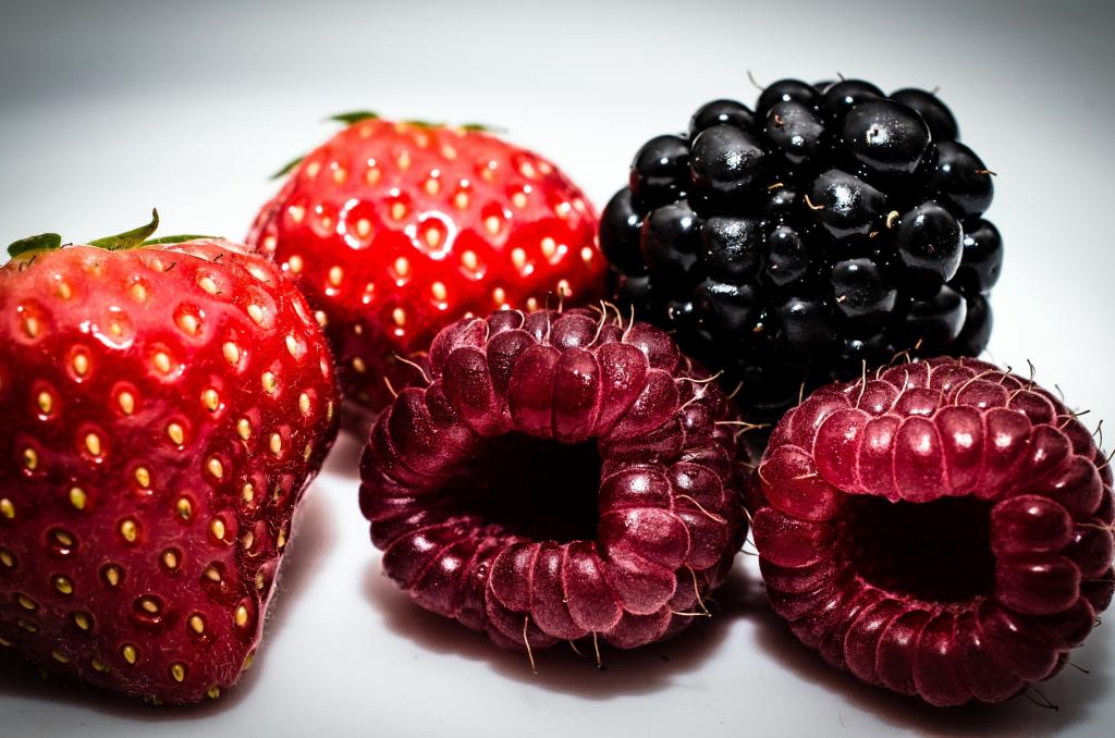 RASPBERRY,MACRO,草莓,黑莓,浆果