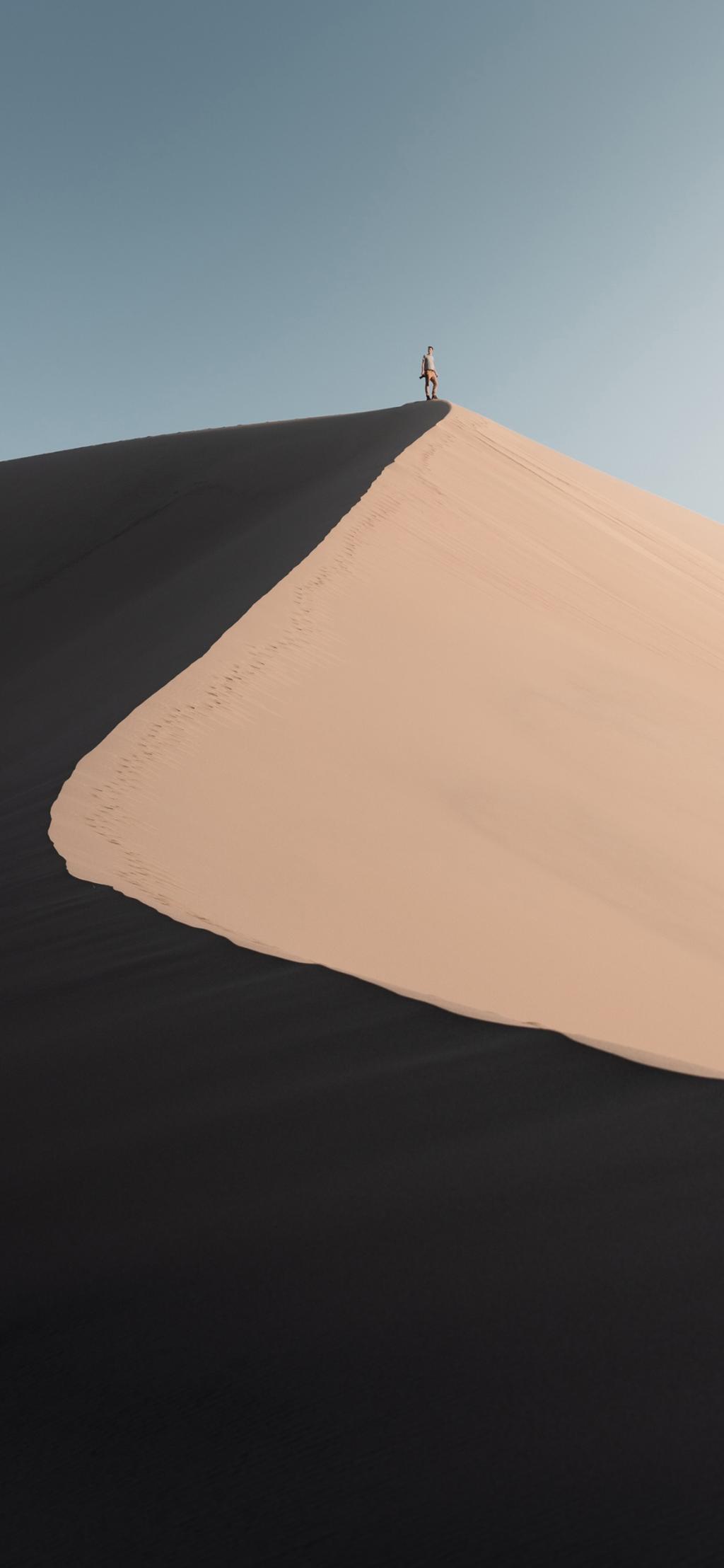 沙漠山丘iOS16景深壁纸