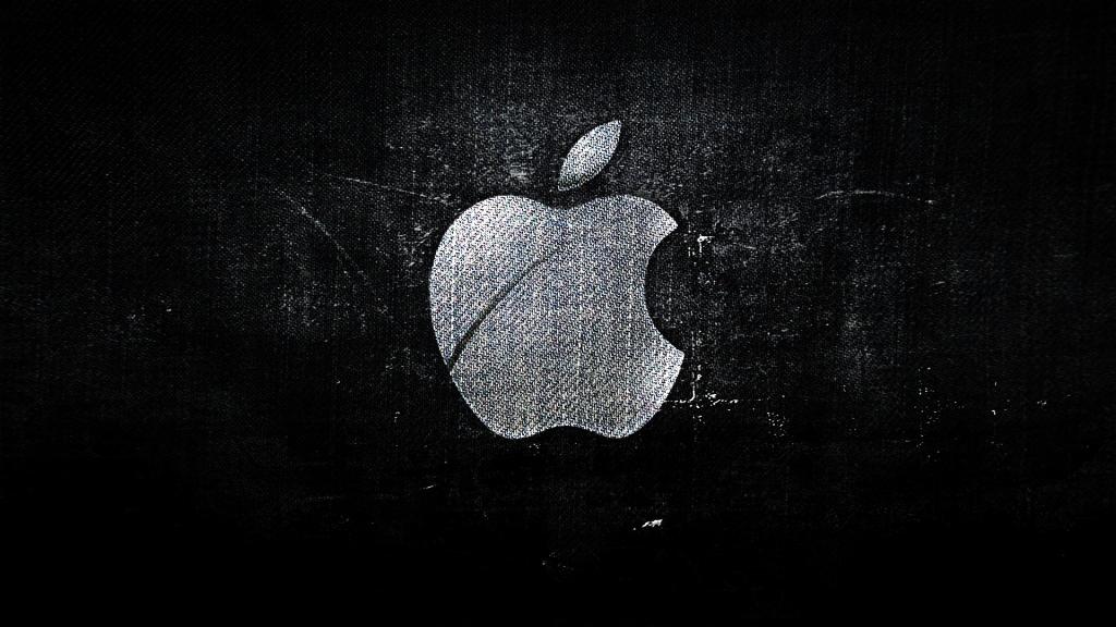 苹果标志壁纸高清黑色图片