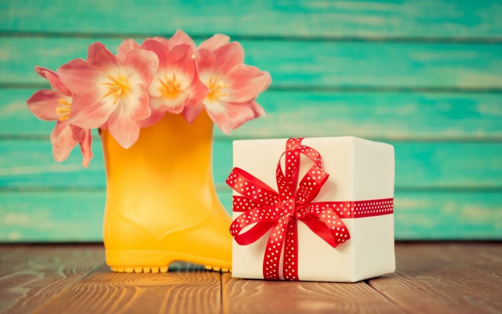 3月8日,礼物,假期,磁带,郁金香粉红色,鲜花