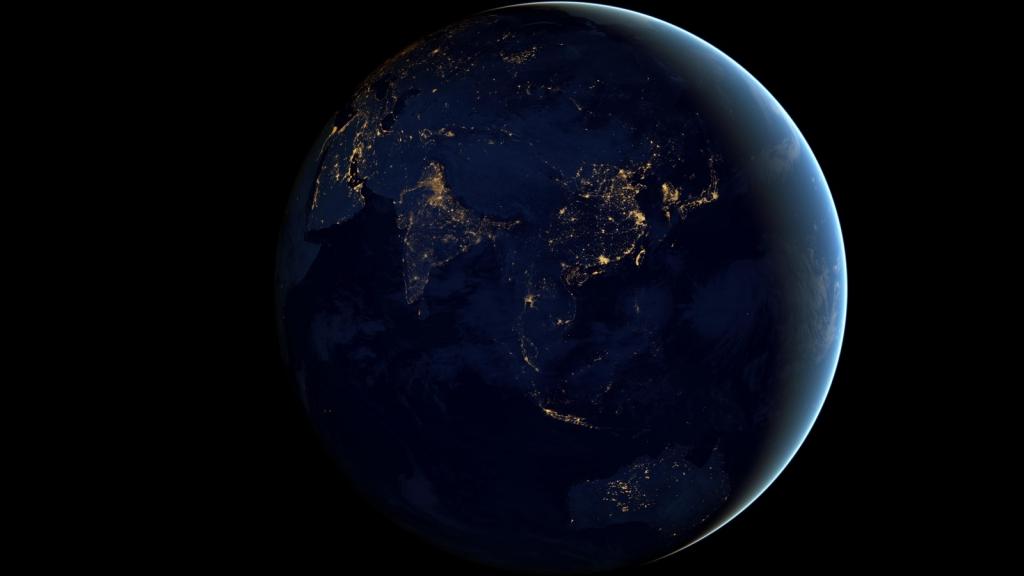iphone黑夜地球壁纸图片