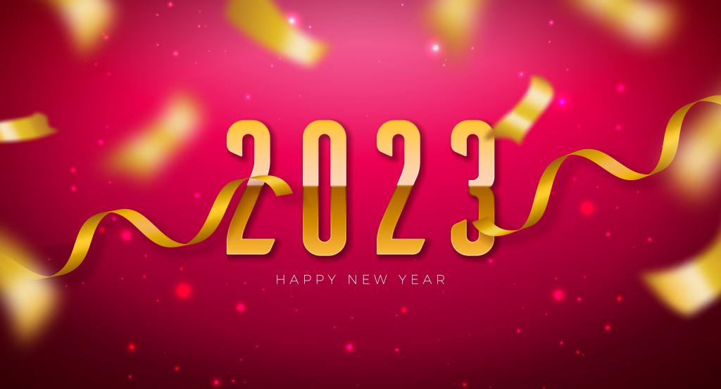 2023新年快乐跨年数字图片