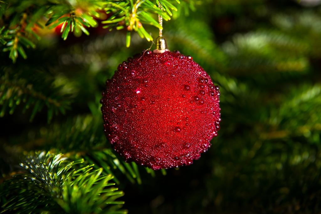 红色,新年,云杉,假期,圣诞节,玩具,球,树,圣诞节,装饰,新年,球,圣诞节,...