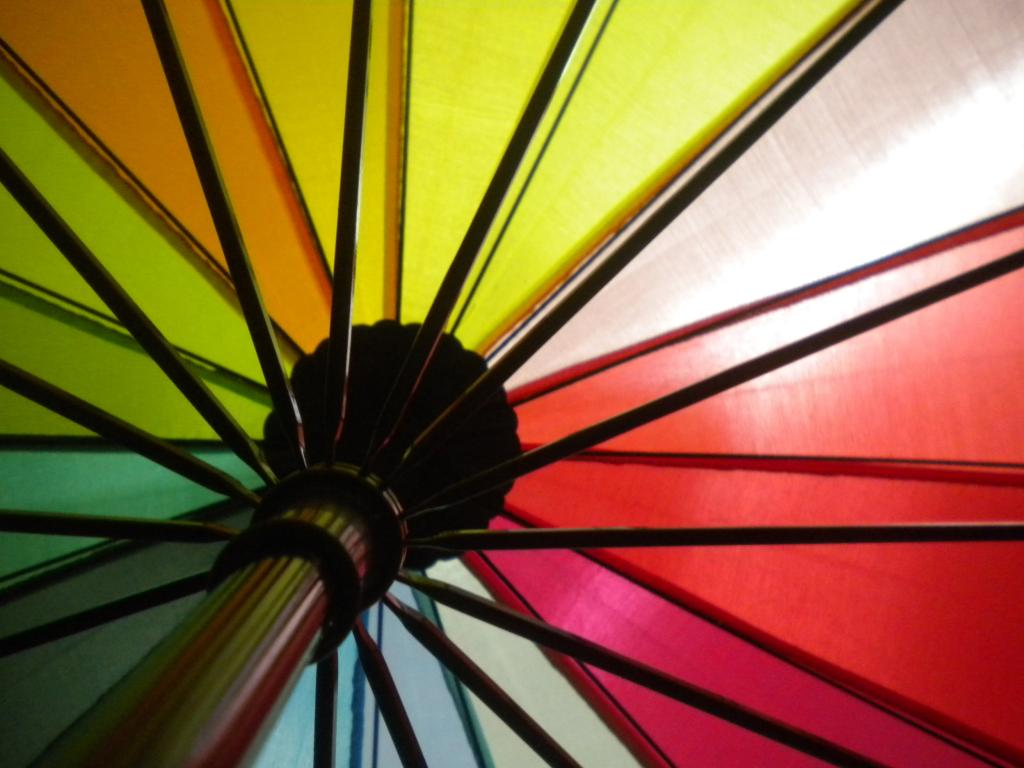 多彩多姿的伞高清壁纸特写摄影
