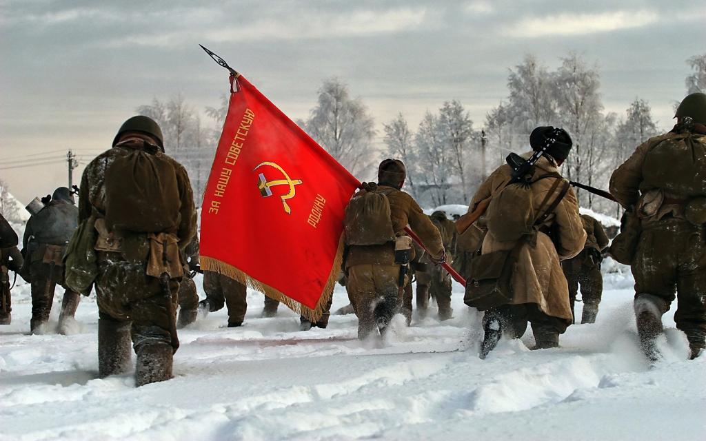 设备,旗帜,军人,横幅,红色,冬天,雪