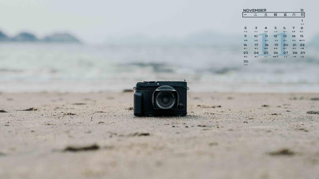 2020年11月海边相机摄影日历