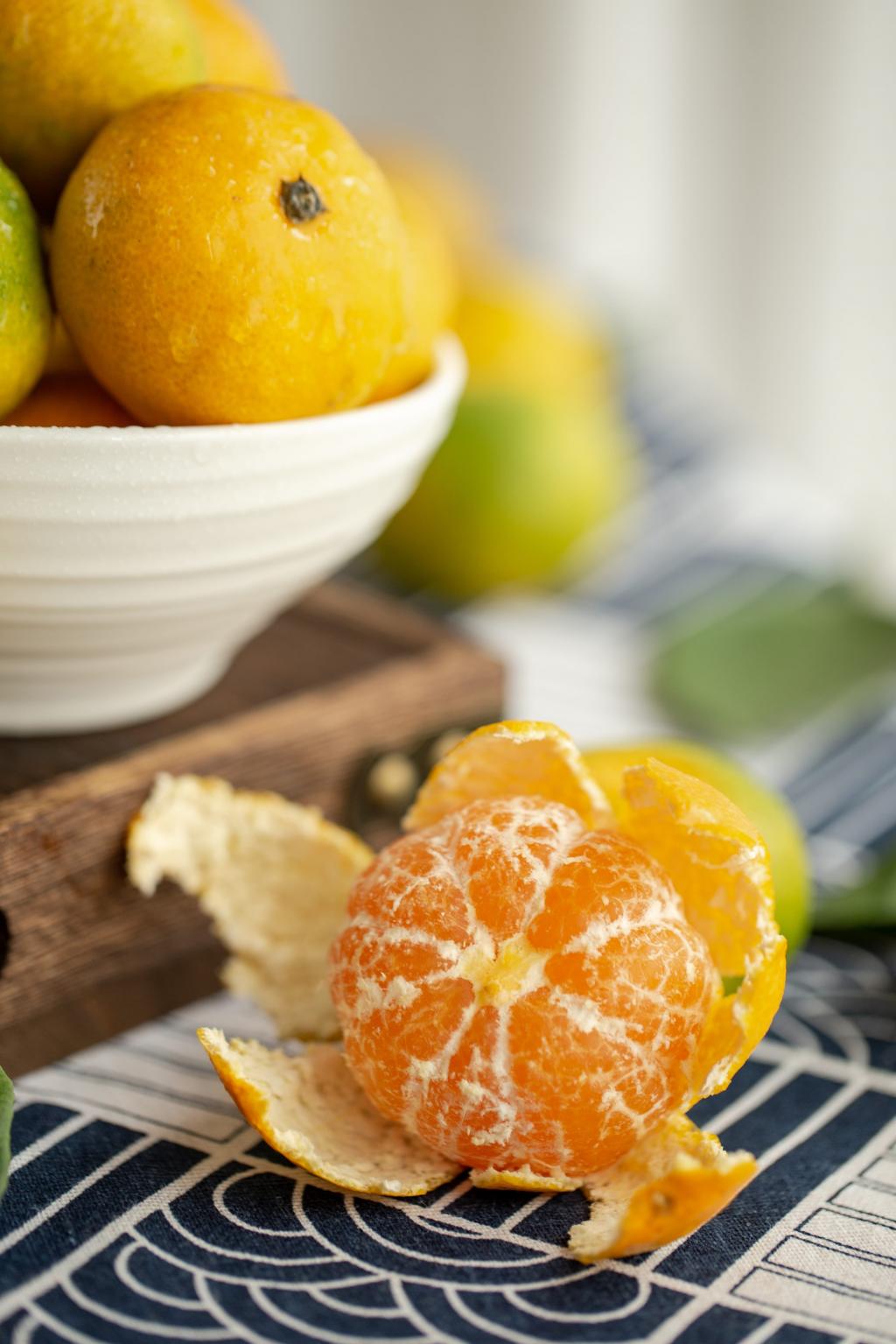 秋天酸甜的橘子图片