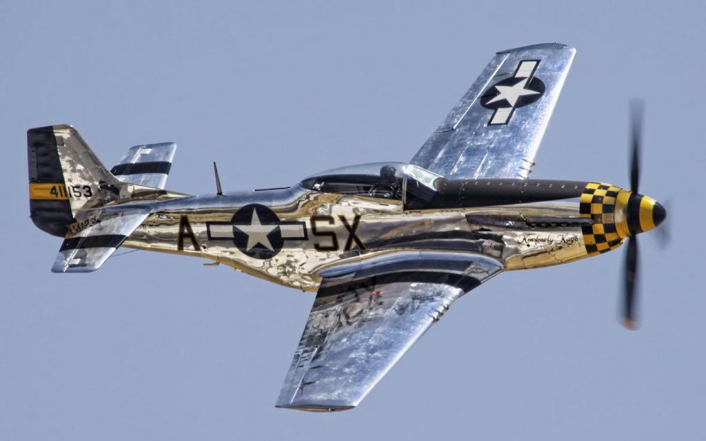 天空,飞机,P-51野马
