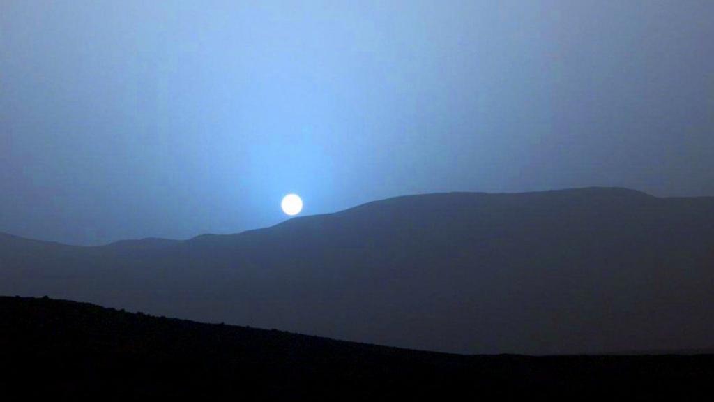 火星上的日落