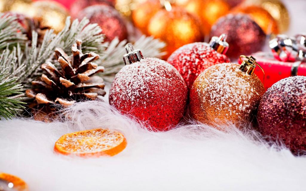 假期,雪,冬天,颠簸,圣诞节,新年,新年,水果,球,圣诞节