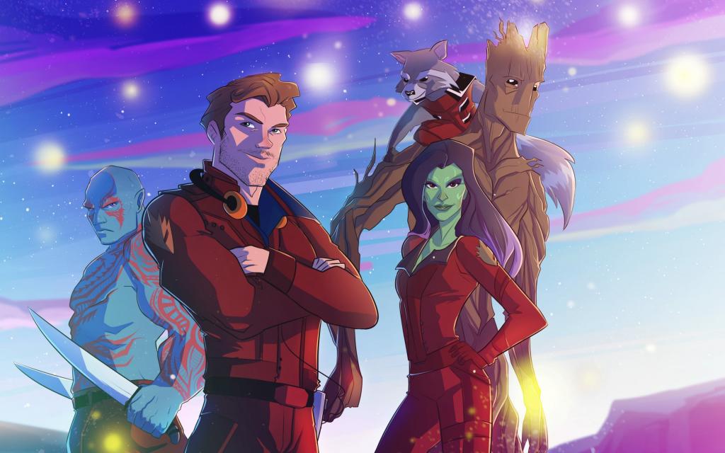 彼得·奎尔（Peter Quill）,星际守护者,星系守护者,Gamora,Groot,艺术,Drax,火箭