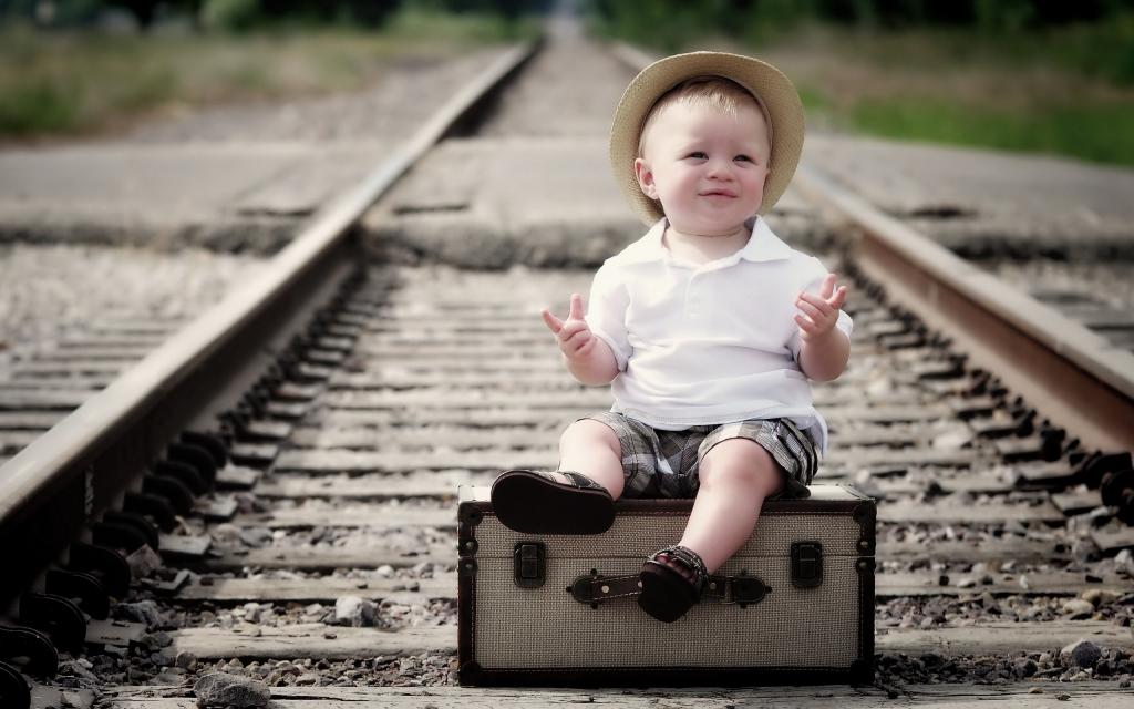 心情,男孩,铁路