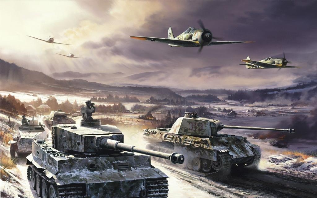 军队,老虎,冬天,豹,德国,第二次世界大战,飞机,德国人,坦克,德国技术,...  - 
